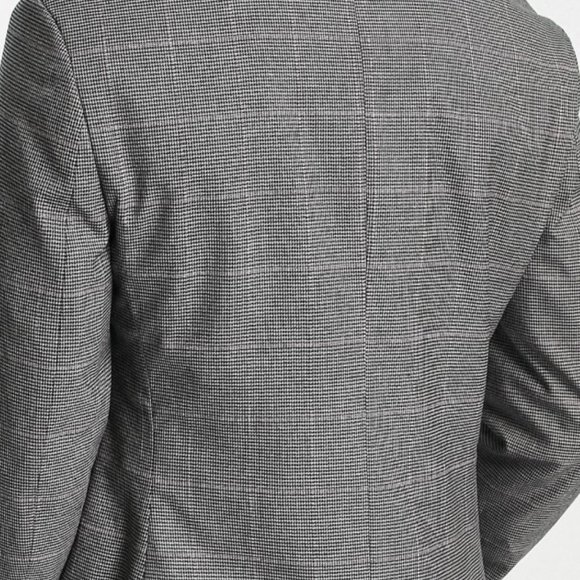 ASOS Design Skinny Suit in charcoal gray houndstooth plaid NWT - Picture 4 of 5